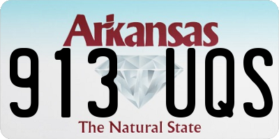 AR license plate 913UQS