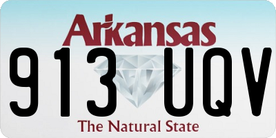 AR license plate 913UQV