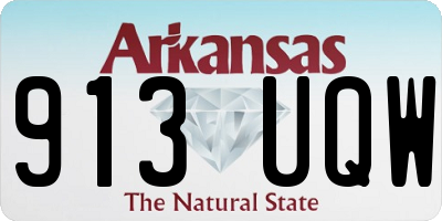AR license plate 913UQW