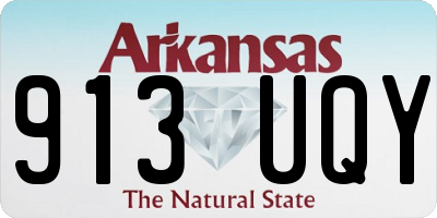AR license plate 913UQY