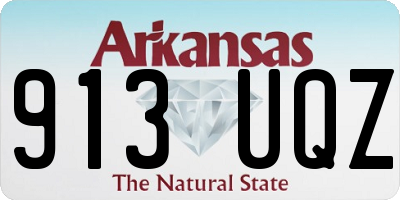 AR license plate 913UQZ