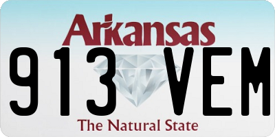 AR license plate 913VEM