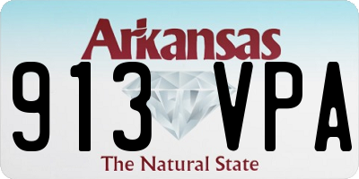 AR license plate 913VPA