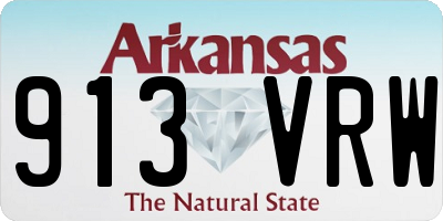 AR license plate 913VRW
