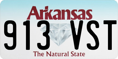 AR license plate 913VST