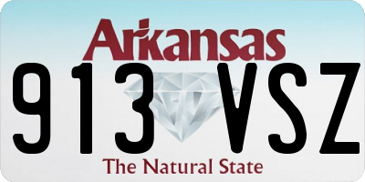 AR license plate 913VSZ