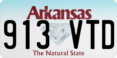 AR license plate 913VTD