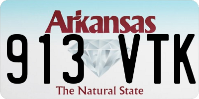AR license plate 913VTK