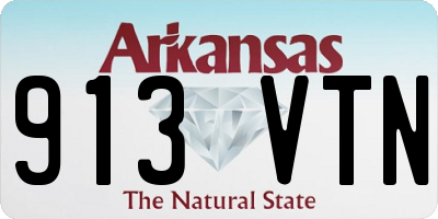 AR license plate 913VTN