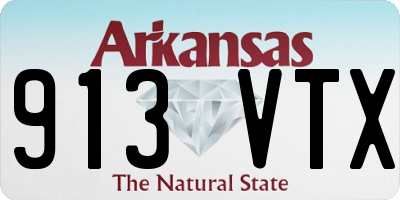 AR license plate 913VTX
