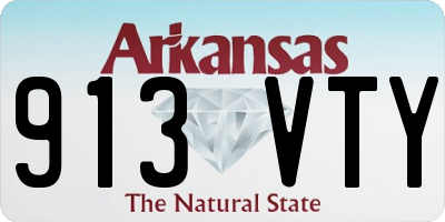 AR license plate 913VTY