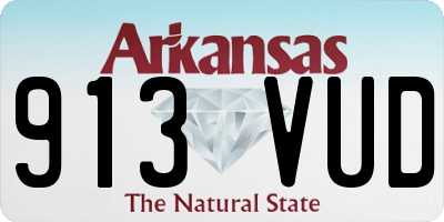 AR license plate 913VUD
