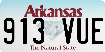 AR license plate 913VUE