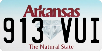 AR license plate 913VUI