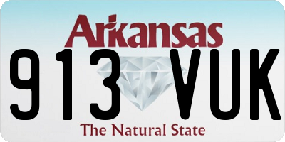 AR license plate 913VUK