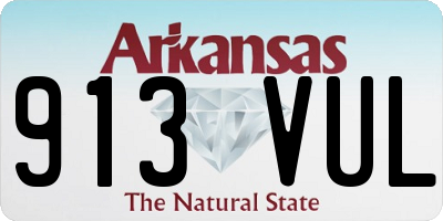 AR license plate 913VUL