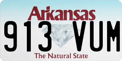 AR license plate 913VUM