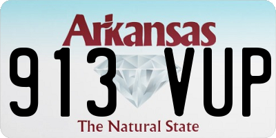 AR license plate 913VUP