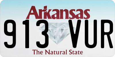 AR license plate 913VUR