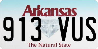 AR license plate 913VUS