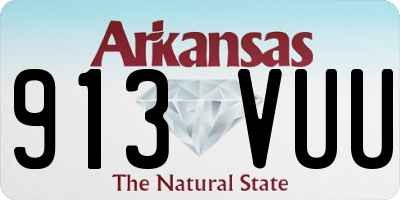 AR license plate 913VUU