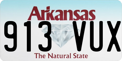 AR license plate 913VUX