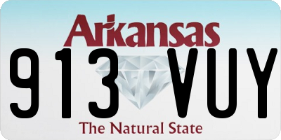 AR license plate 913VUY