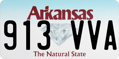 AR license plate 913VVA