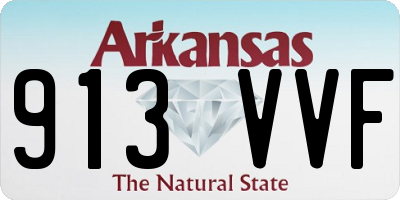 AR license plate 913VVF