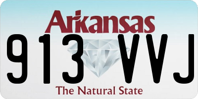 AR license plate 913VVJ