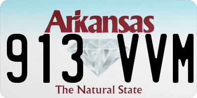 AR license plate 913VVM