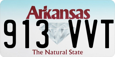 AR license plate 913VVT