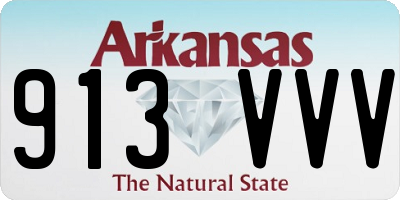 AR license plate 913VVV