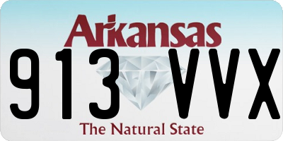 AR license plate 913VVX
