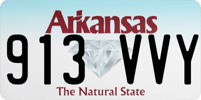 AR license plate 913VVY