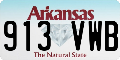 AR license plate 913VWB