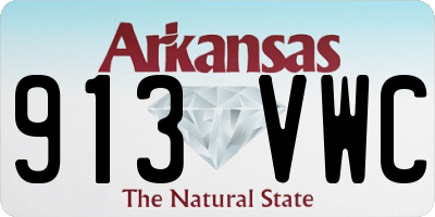 AR license plate 913VWC