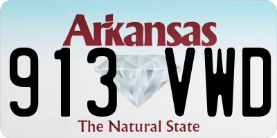 AR license plate 913VWD