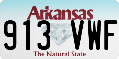 AR license plate 913VWF