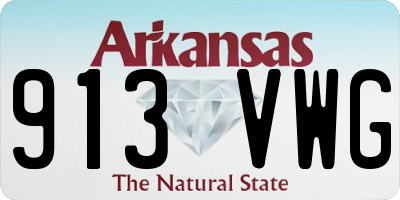 AR license plate 913VWG