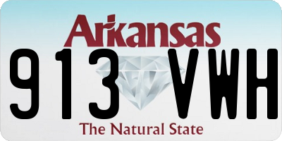 AR license plate 913VWH