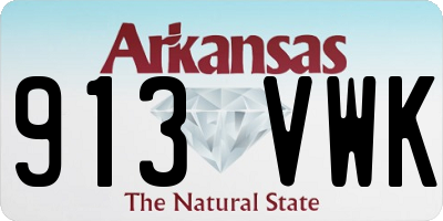 AR license plate 913VWK