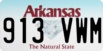 AR license plate 913VWM
