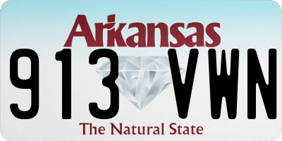 AR license plate 913VWN