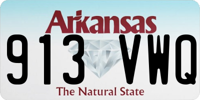 AR license plate 913VWQ