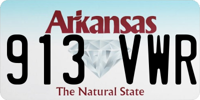 AR license plate 913VWR