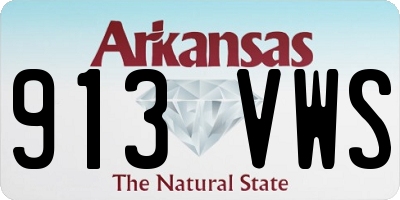 AR license plate 913VWS