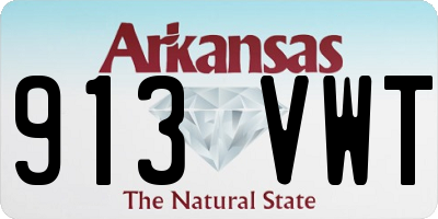 AR license plate 913VWT