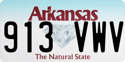 AR license plate 913VWV