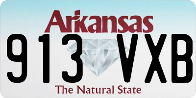 AR license plate 913VXB